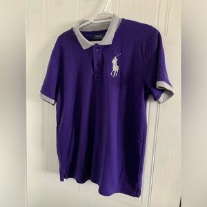 Polo Ralph Lauren Big Pony Polo Purple / Grey Size XXL